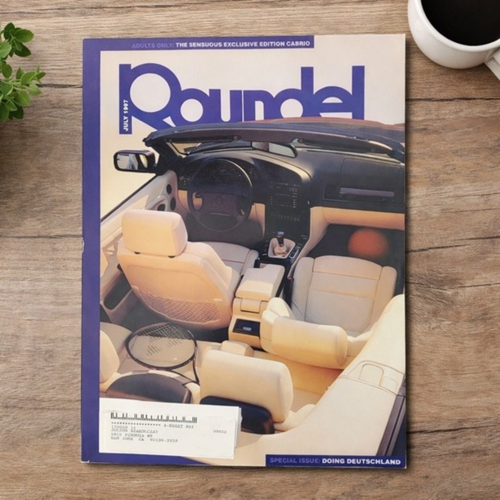 Roundel Magazine BMW Car Club of America July 1997 Vol 28(7) Exclusive Edition